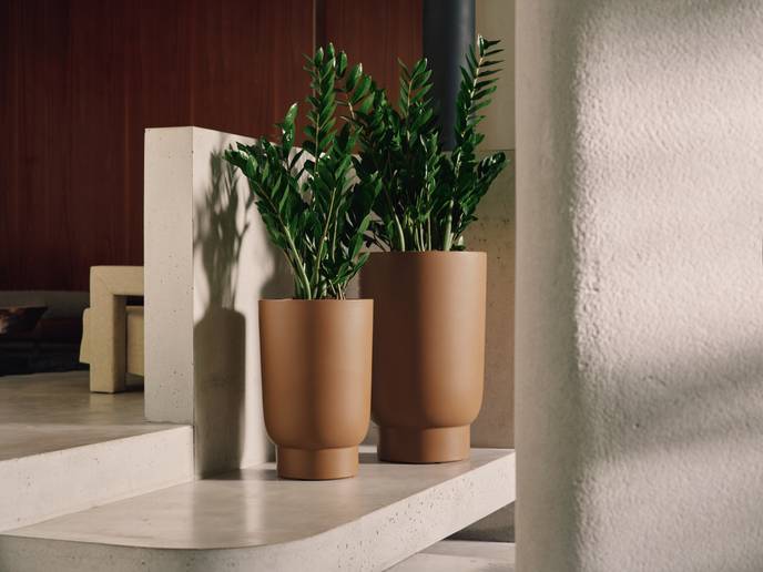 amber grail high 30cm linen white